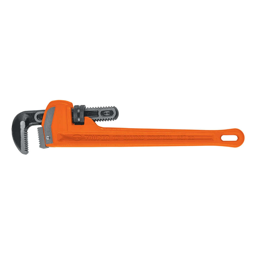 Llave stilson 18' cuerpo robusto de hierro dúctil, TRUPER STI-18