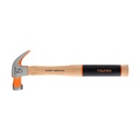 Martillo pulido 7 oz uña curva, mango hickory, TRUPER Grip MO-7