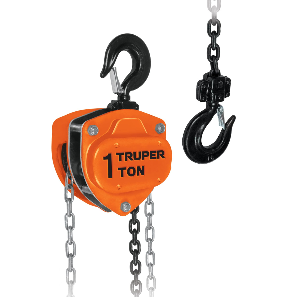 Polipasto de cadena de 1 ton, TRUPER POL-1