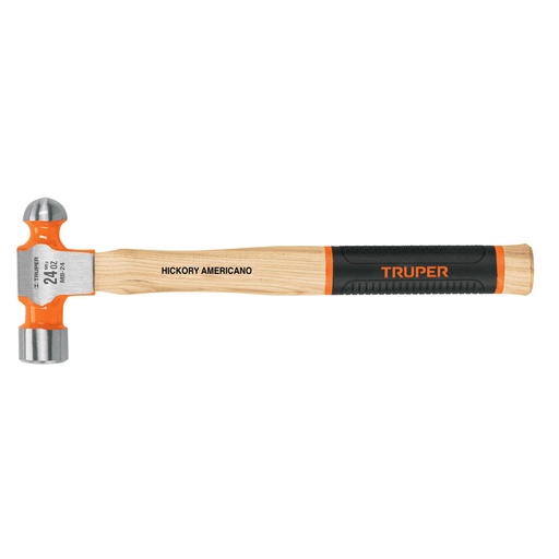 [16903] Martillo pulido de bola 24 oz mango hickory, TRUPER Grip MB-24