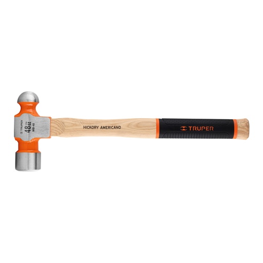 [16906] Martillo pulido de bola 48 oz mango hickory, TRUPER Grip MB-48