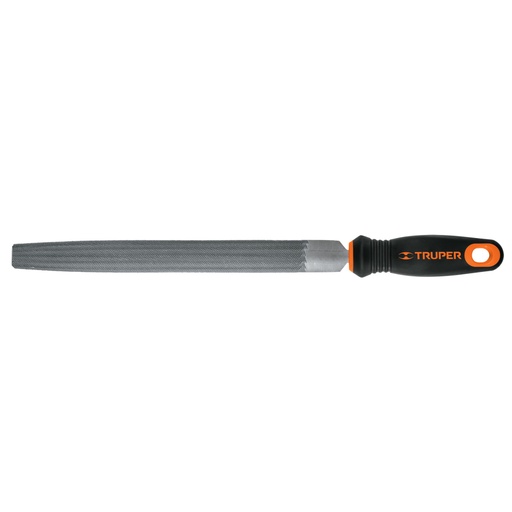 [11243] Lima media caña bastarda 10' con mango Comfort Grip, TRUPER LMCB-10T