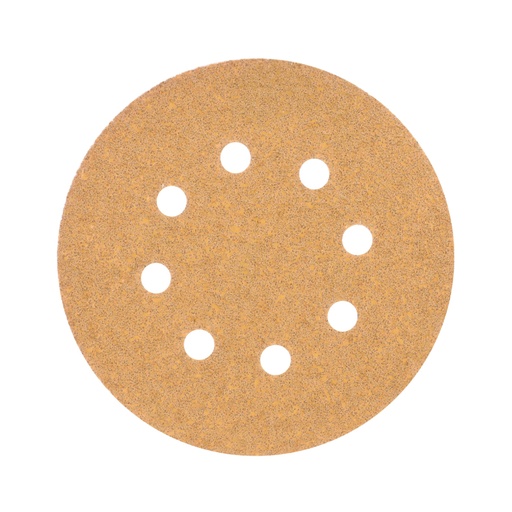 [17765] Paquete con 5 discos de lija 5' grano 40, 8 perforaciones DIRO-54