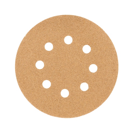 [17848] Paquete con 5 discos de lija 5' grano 60, 8 perforaciones DIRO-56