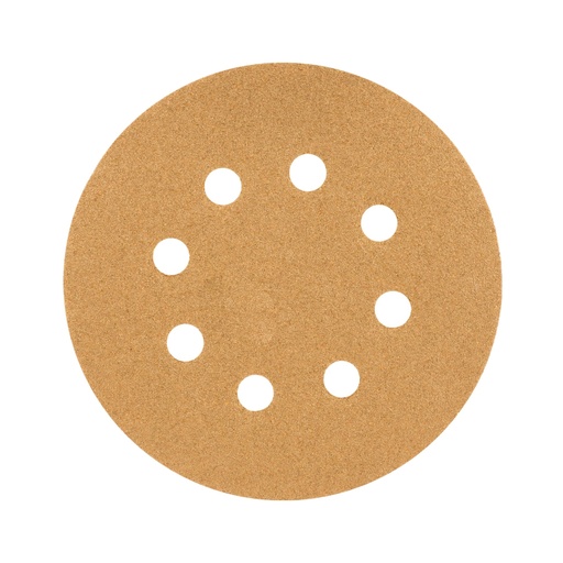 [17942] Paquete con 5 discos de lija 5' grano 80, 8 perforaciones DIRO-58