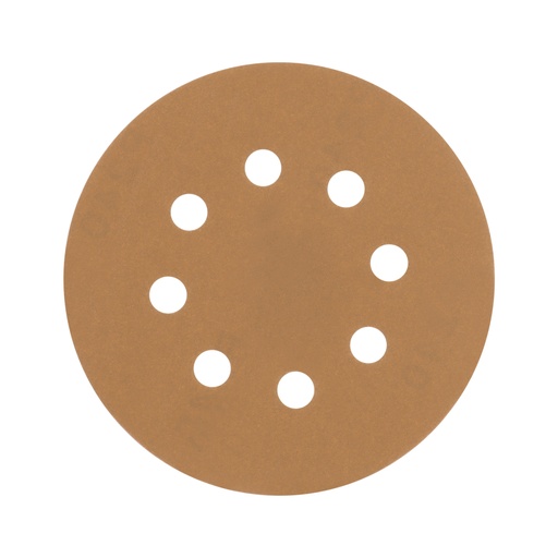 [17952] Paquete con 5 discos de lija 5' grano 180, 8 perforaciones DIRO-518