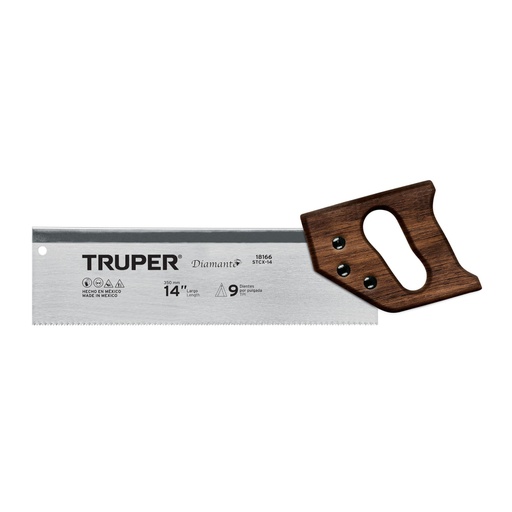 [18166] Serrucho de costilla 14' Diamante, 12 DPP, TRUPER STCX-14