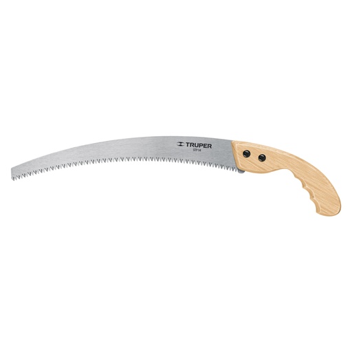[18172] Serrucho de poda 14',hoja curva,6 DPP, mango madera, TRUPER STP-14