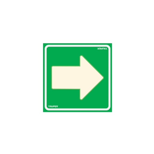 [18433] Letrero de señalización 'FLECHA', 19 x 19 cm, TRUPER LIN-07