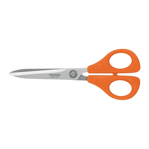[18485] Tijera 8' para oficina, de acero inoxidable, TRUPER TIOF-8
