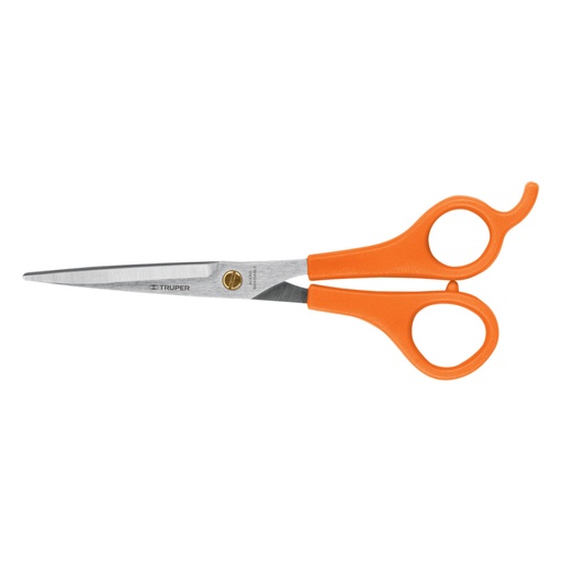 [18491] Tijera 6' estilista, con gancho, acero inoxidable, TRUPER TIPE-6