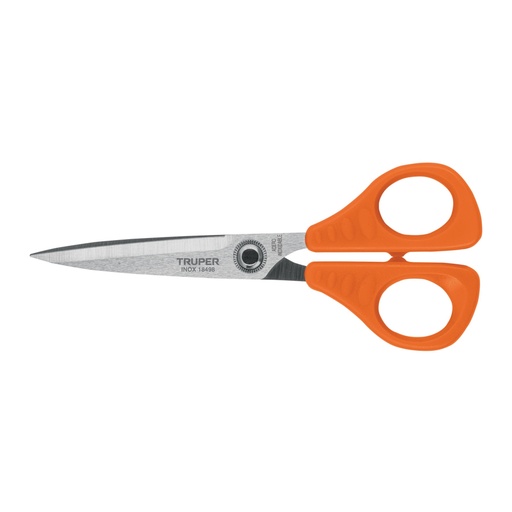 [18498] Tijera 6-1/2' para oficina, de acero inoxidable, TRUPER TIOF-6