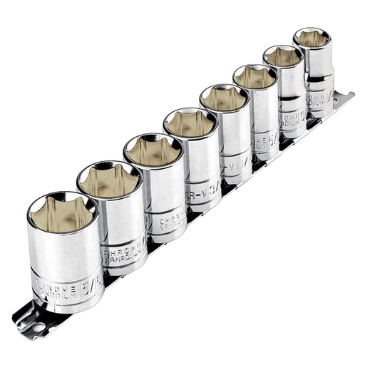[21170] Juego de 8 dados cuadro 1/2' std, PRETUL JD-1/2X9SAE-P