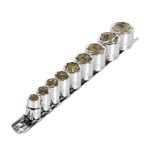 [21185] Juego de 9 dados cuadro 3/8' std, PRETUL JD-3/8X10SAE-P