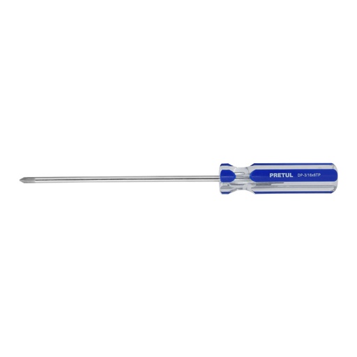 [21472] Desarmador de cruz 3/16 x 6' mango de PVC, PRETUL DP-3/16X6TP