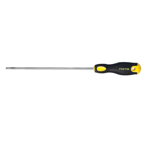 [21491] Desarmador cabinet 3/16 x 8' mango Comfort Grip, PRETUL DG-3/16X8BP
