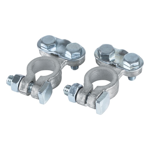 [23041] Blíster 2 terminales p/batería, plomo poste superior, PRETUL TEBA-2