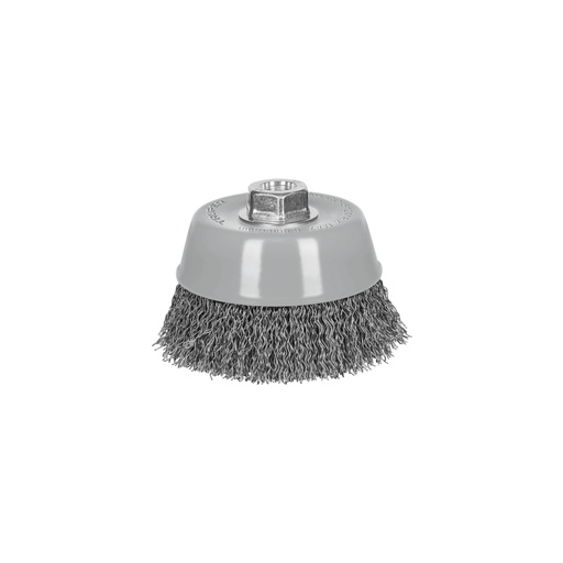 [100870] Carda copa 5' alambre ondulado grueso, Multi-rosca, TRUPER CO-512MRX