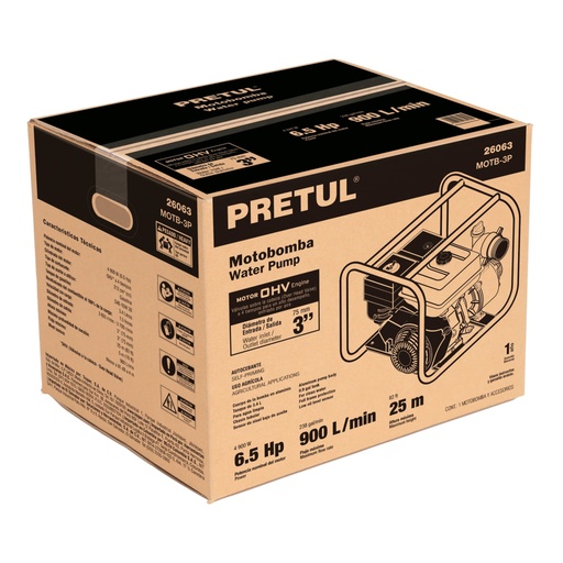 [26098] Caja de empaque de repuesto para MOTB-3P, PRETUL CJ-MOTB-3P