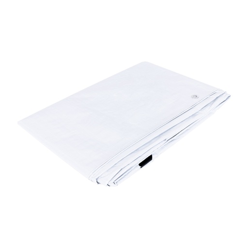 [26140] Lona de polietileno 5 x 5 m, blanca, 110 g/m2, PRETUL LP-55B