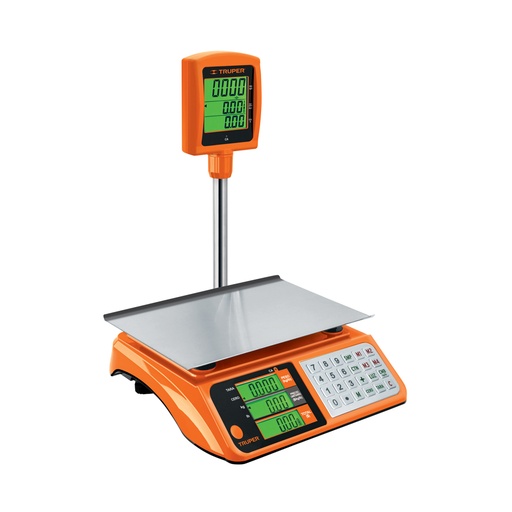 [100871] Báscula electrónica multifunciones con torreta 40 kg, Truper BASE-40T
