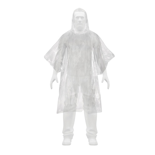 [27089] Poncho o capamanga desechable de polietileno, Pretul PONCHO-PD