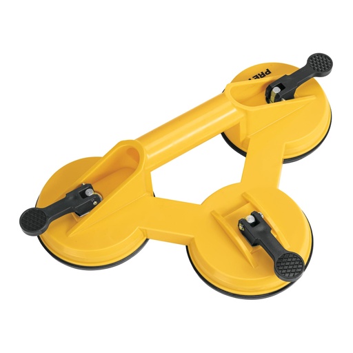 [28028] Ventosa de plástico para vidrio, 3 copas de succión, Pretul VEVI-3