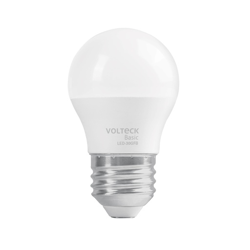 [28057] Foco LED 3W (25W) G45, 6500K blanca fría, 270 lm, BASIC LED-30GFB