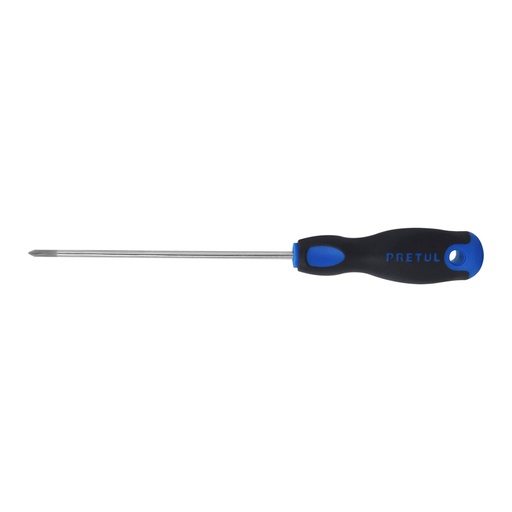 [28083] Desarmador de cruz 1/8' x 6' mango Comfort Grip, PRETUL DP-1/8X6BP