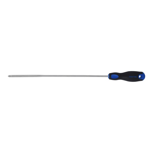 [28087] Desarmador de cruz 1/4' x 12' mango Comfort Grip, PRETUL DP-1/4X12BP