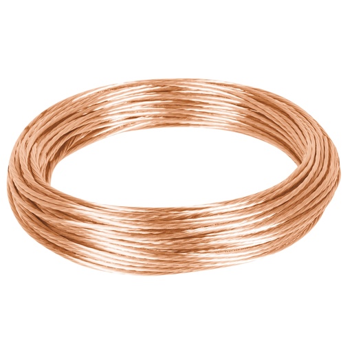 [40049] Metro de cable desnudo de cobre calibre 12 AWG, rollo 25 m CADES-12