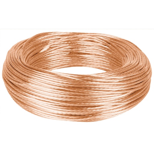 [40090] Metro de cable desnudo de cobre calibre 10 AWG, rollo 100 m CADES-10-100