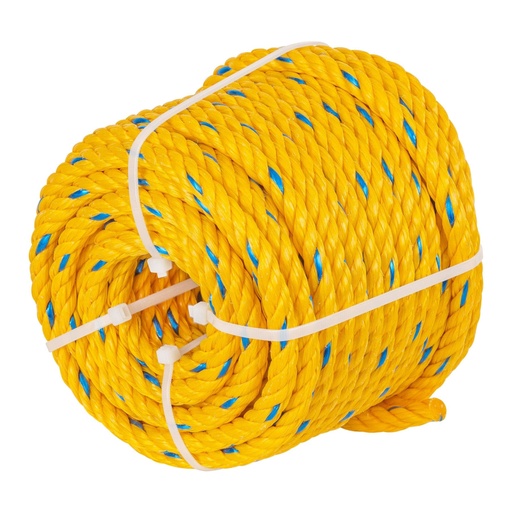 [40095] Metro de cuerda amarilla de polipropileno 10 mm, rollo 22m CUE-101M