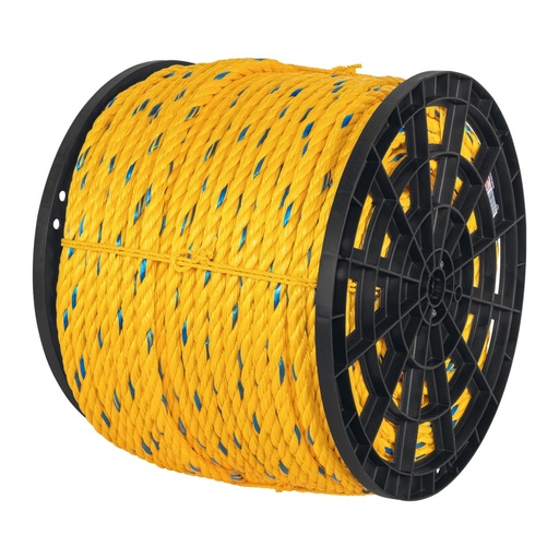 [40181] Metro de cuerda amarilla de polipropileno 19mm, carrete 198m CUE-19M