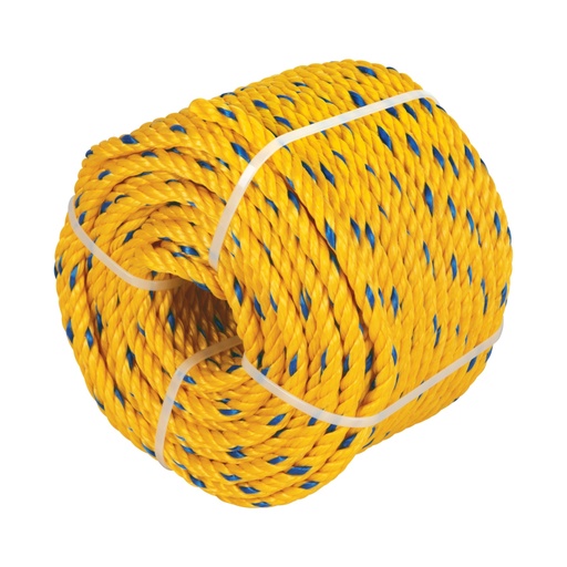 [40185] Kilo de cuerda amarilla de polipropileno 8 mm, rollo 1kg CUE-081K