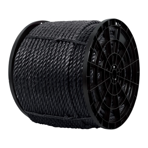 [40769] Kilo de cuerda negra de polipropileno 19 mm, carrete 30kg CUE-19NK