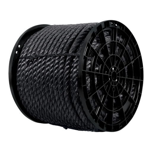 [40770] Kilo de cuerda negra de polipropileno 25 mm, carrete 30kg CUE-25NK