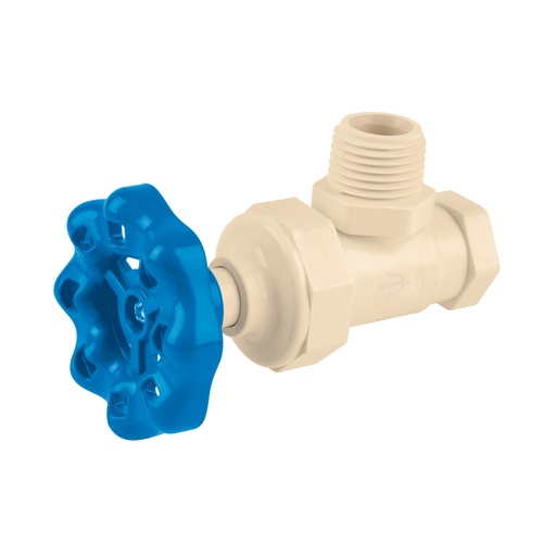 [42019] Llave angular de CPVC de 1/2' maneral volante, FOSET CPVC-ANG02