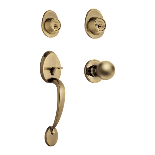 [43022] Jaladera/perilla, Lugo llave-llave, Latón Antiguo, HERMEX CEP-22PJ