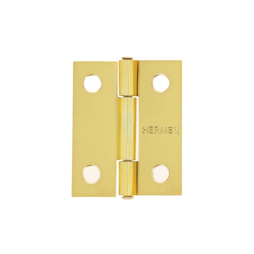 [43193] Bisagra rectangular 1-1/2' acero latonado, HERMEX BR-151