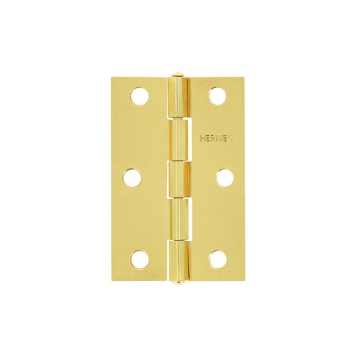 [43195] Bisagra rectangular 2-1/2' acero latonado, HERMEX BR-251