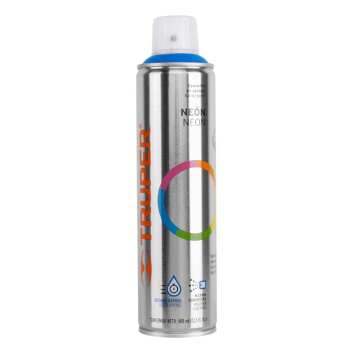 [12061] Pintura en aerosol, azul neón, bote esbelto, 400 ml PAF-AZ