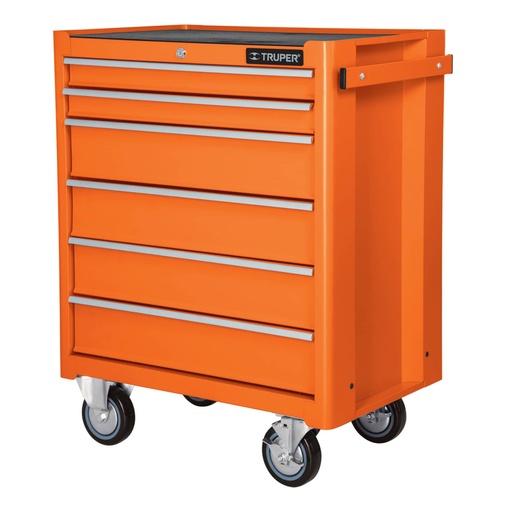 [12067] Gabinete metálico móvil, 6 cajones, capacidad 130 kg, TRUPER GAMO-6130
