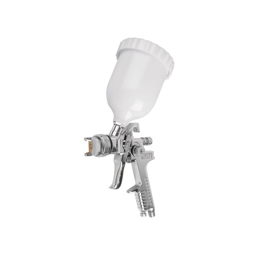 [12131] Pistola p/pintar gravedad HVLP vaso plástico, 2 mm, TRUPER PIPI-442