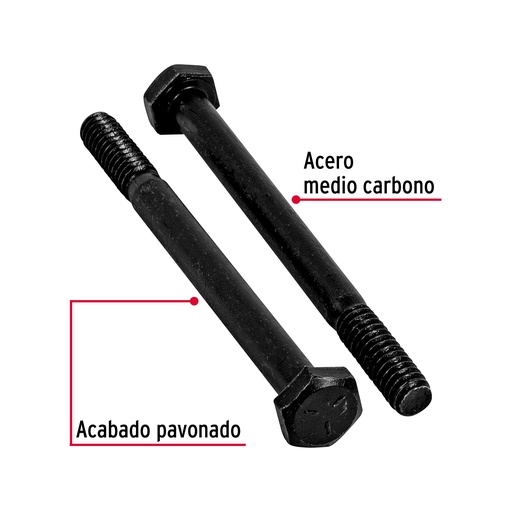 [44770] Bolsa con 50 tornillos 1/4' x 3' acero grado 5, FIERO TOR5-1/4X3