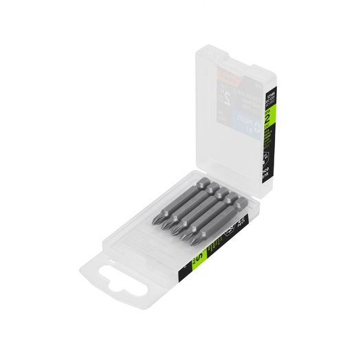 [12146] Estuche con 5 puntas de cruz PH1 largo 2', Truper Expert PUDE-1201