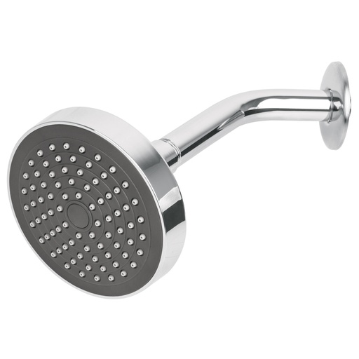 [45067] Regadera redonda 4-1/4' brazo y chapetón de acero, BASIC R-402