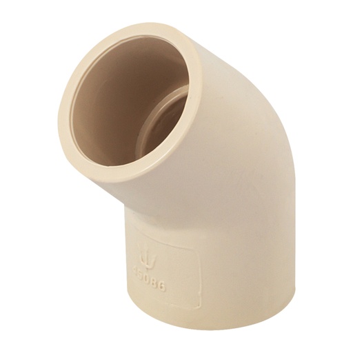 [45086] Codo 45° de CPVC de 1/2', FOSET CPVC-861