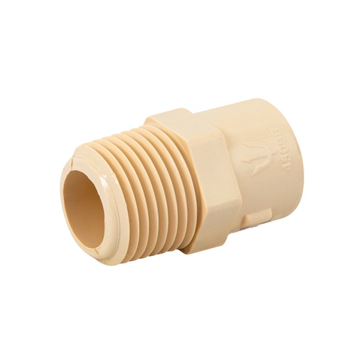 [45098] Conector macho de CPVC 1/2', FOSET CPVC-611
