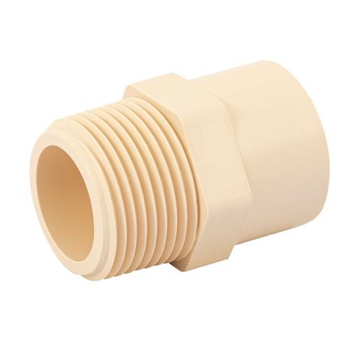[45100] Conector macho de CPVC 1', FOSET CPVC-613